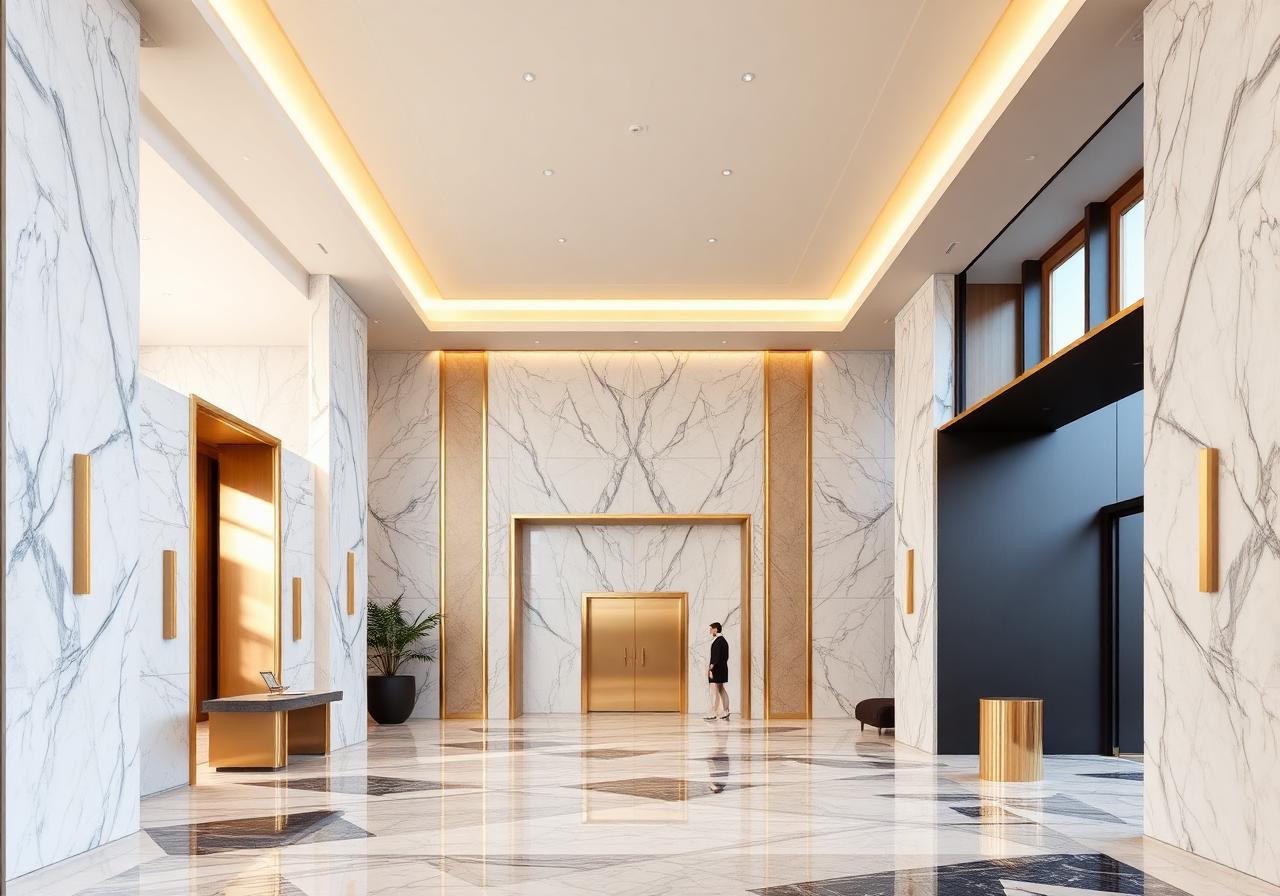 Premium tower lobby
